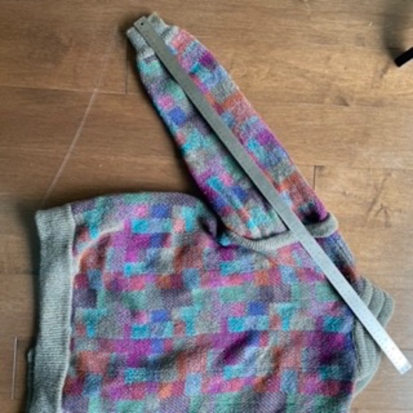 Vintage Missoni Style Mohair Wool Blend Jacket Sweater Multi Colour - Picture 7 of 11